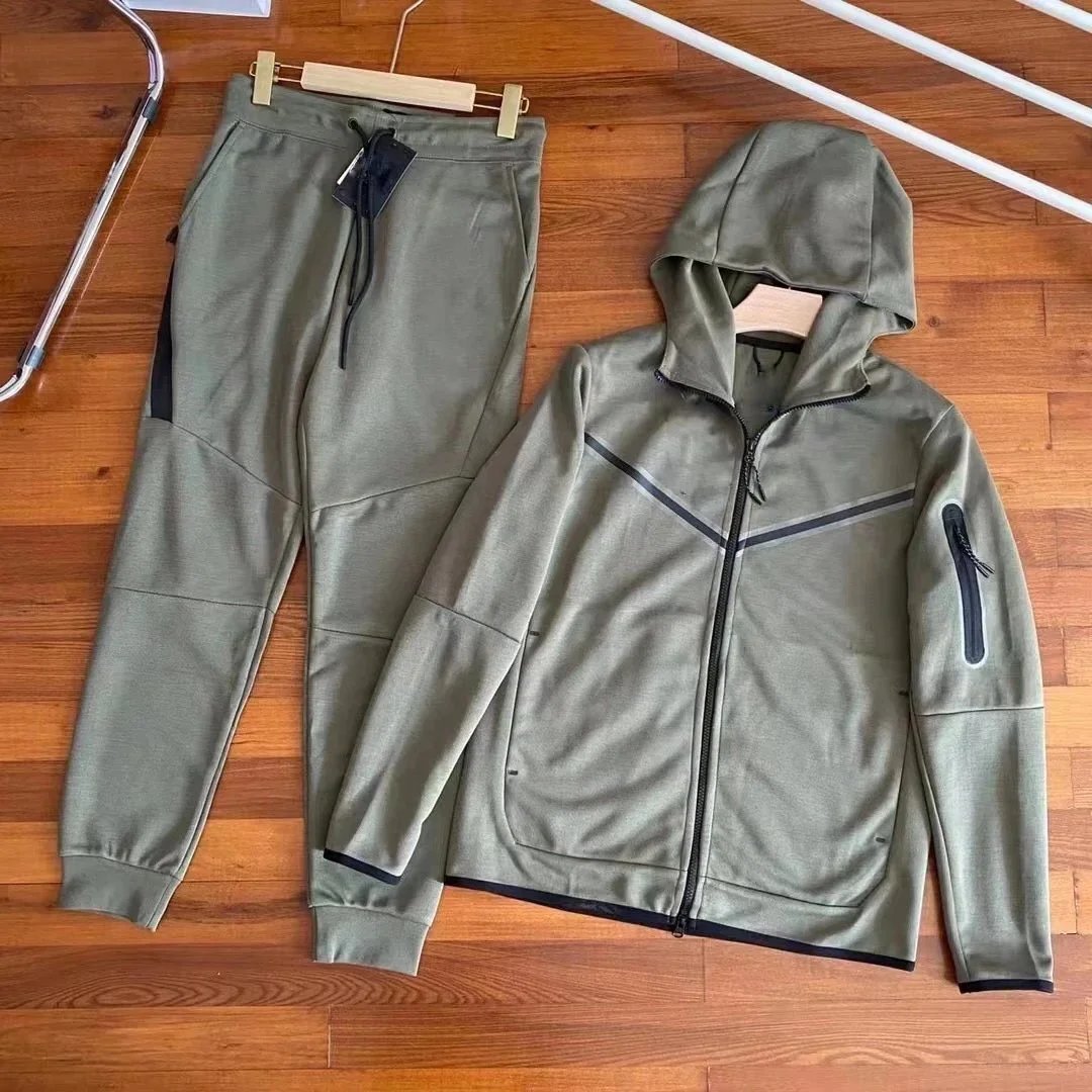 Army green suit