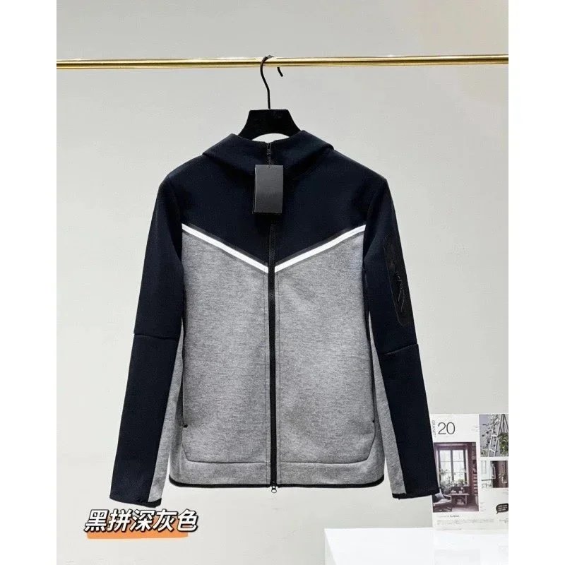Black-and-dark-gray coat