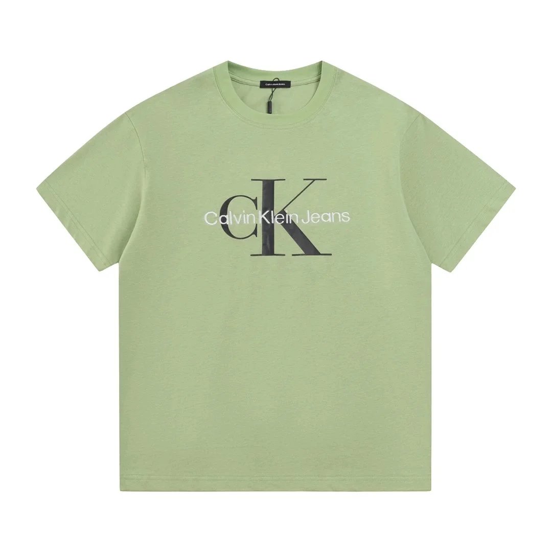 Calvin Klein Jeans CK Logo White Green Black Pink Beige Casual T-Shirt