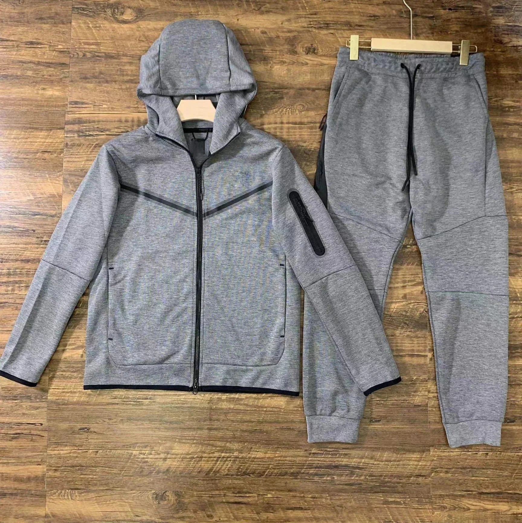 Dark gray suit