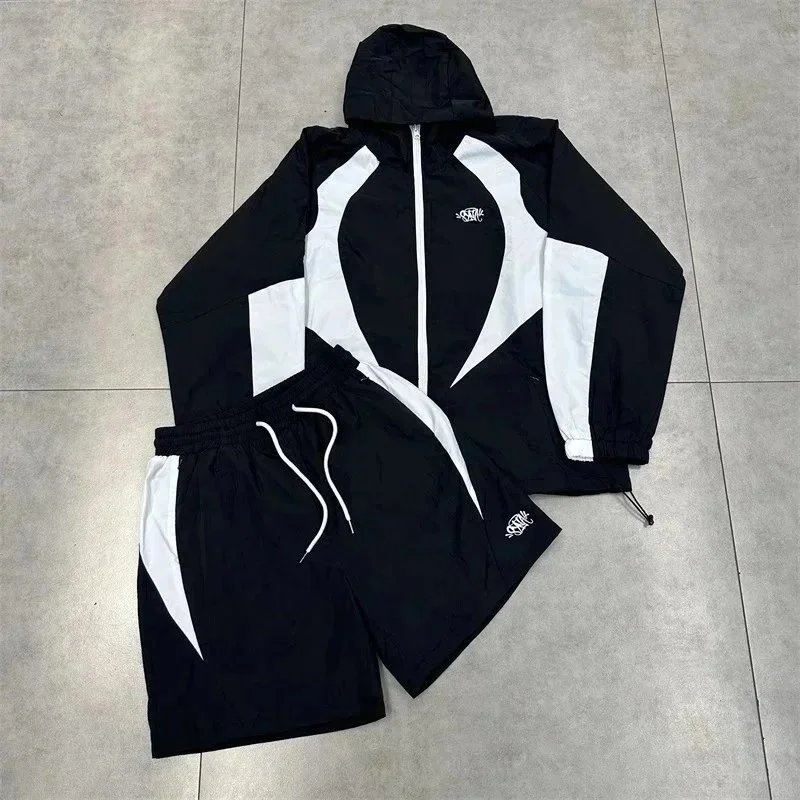 Corteiz Windbreaker Set White and Royal Blue Tracksuit - 3