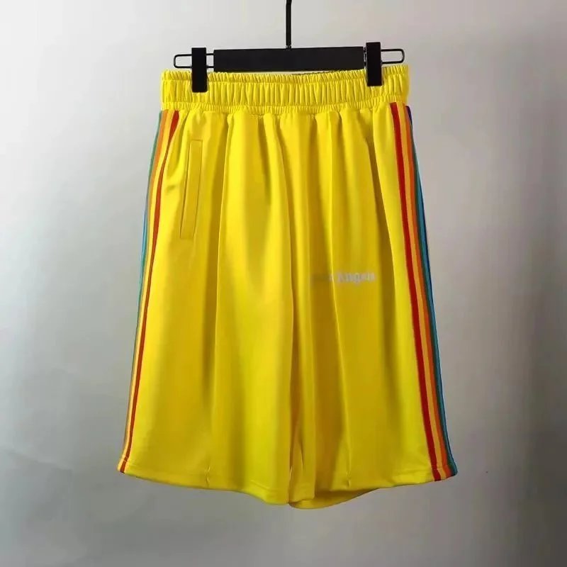 Palm Angels Light Blue Track Shorts