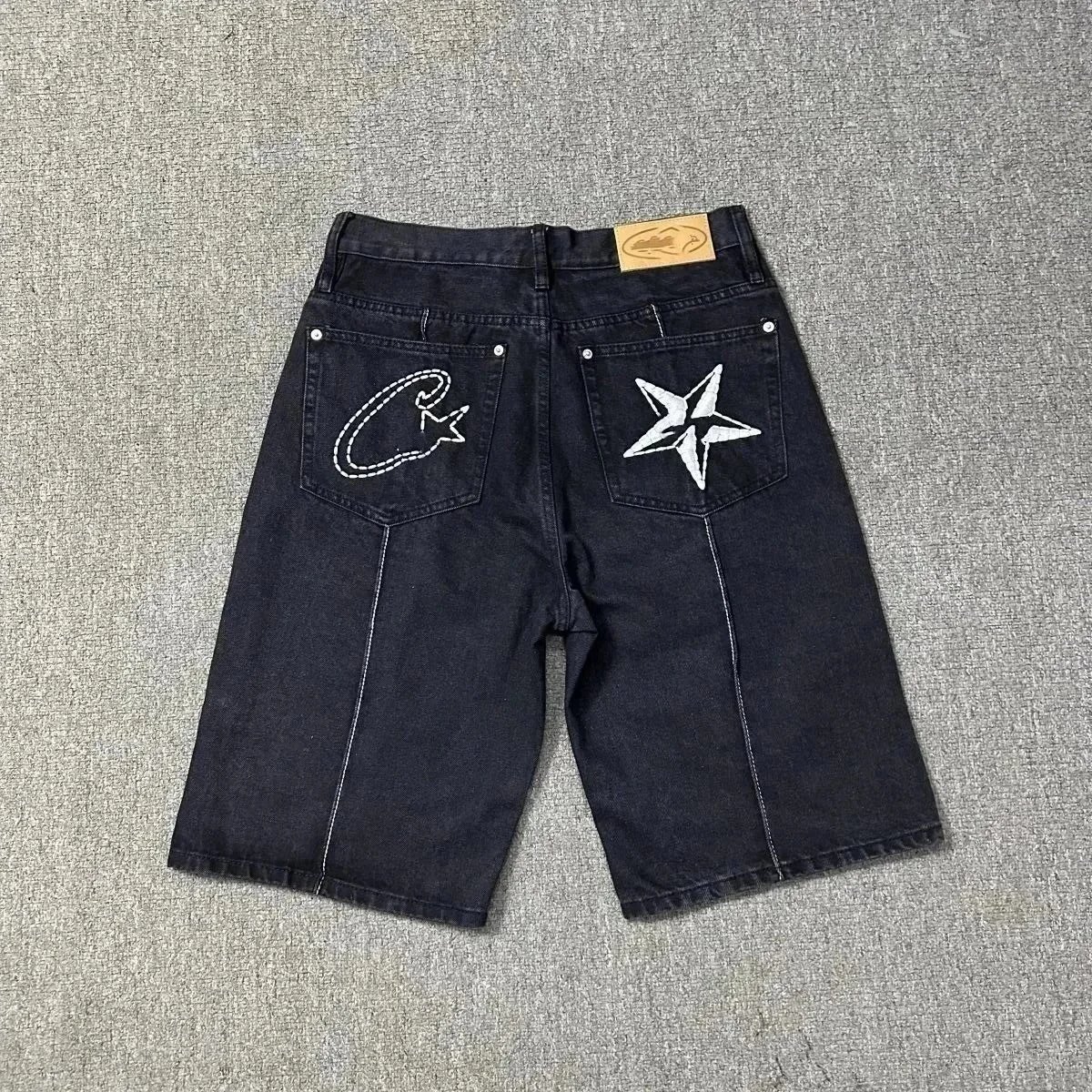 Corteiz Jeans Alcatraz Logo Embroidered Straight-Leg — 10