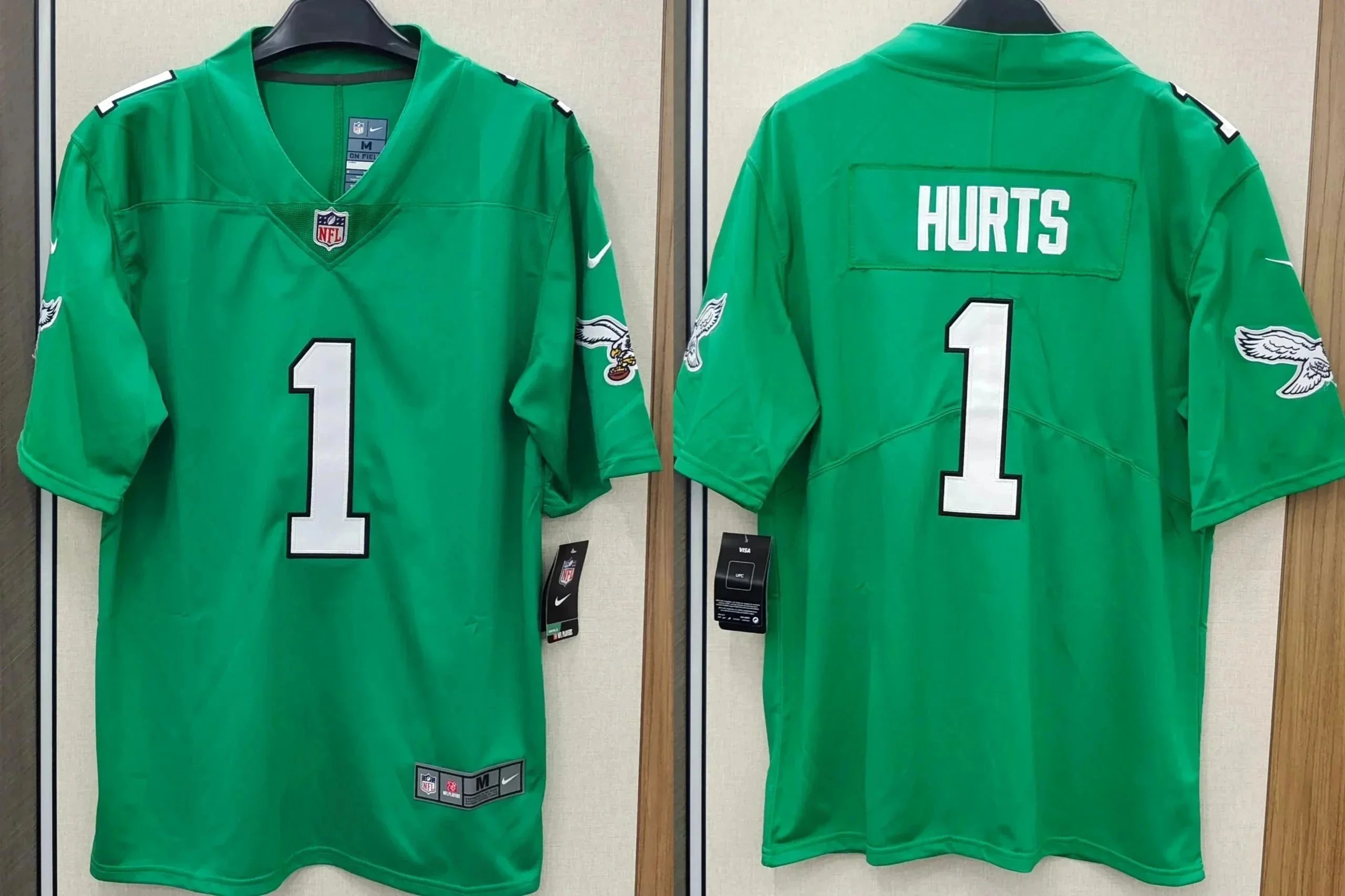 Philadelphia Eagles Jersey Green Football Uniform