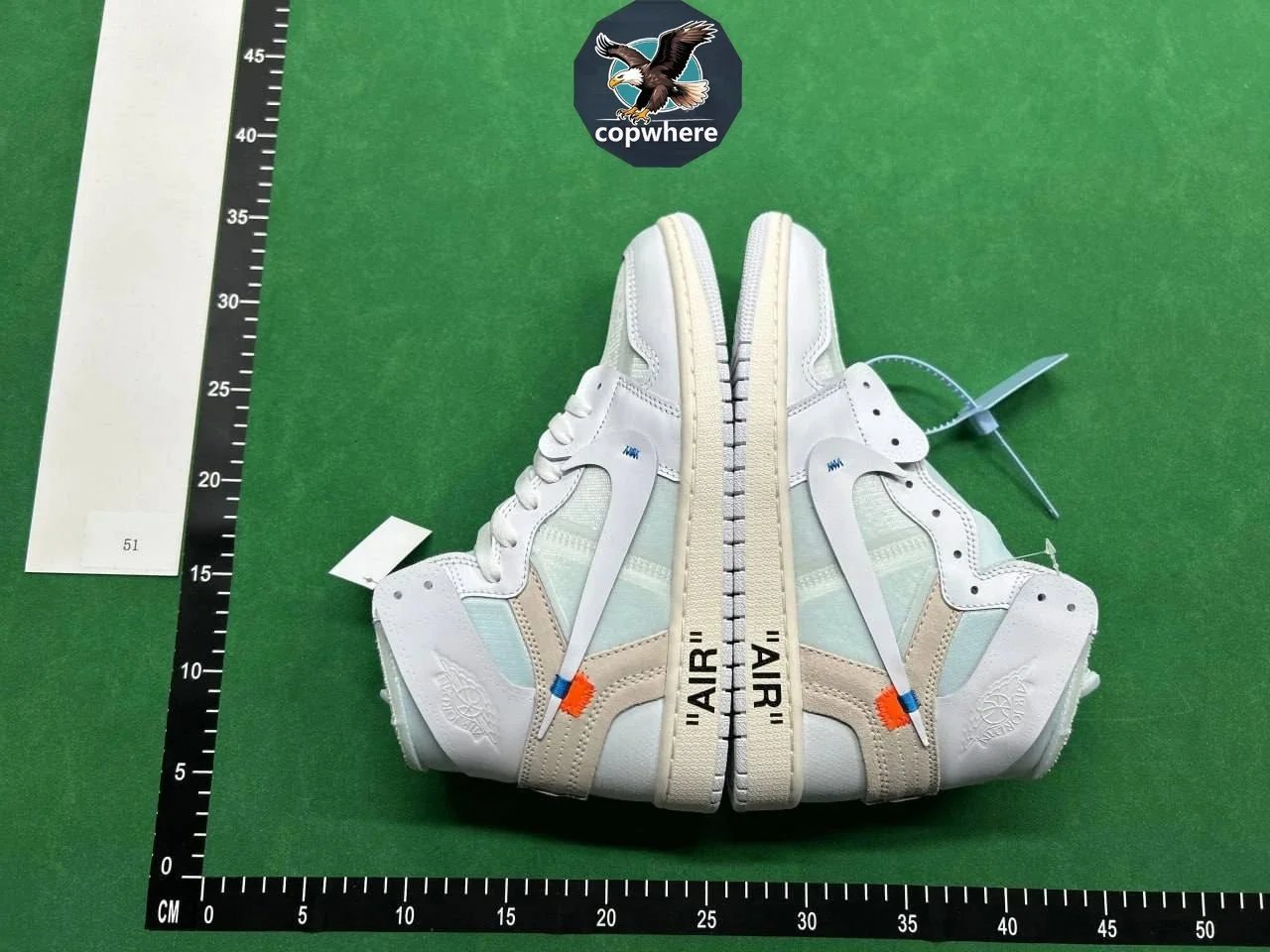 Nike Air Jordan 1 Red White Black Off-White Collaboration Sneakers