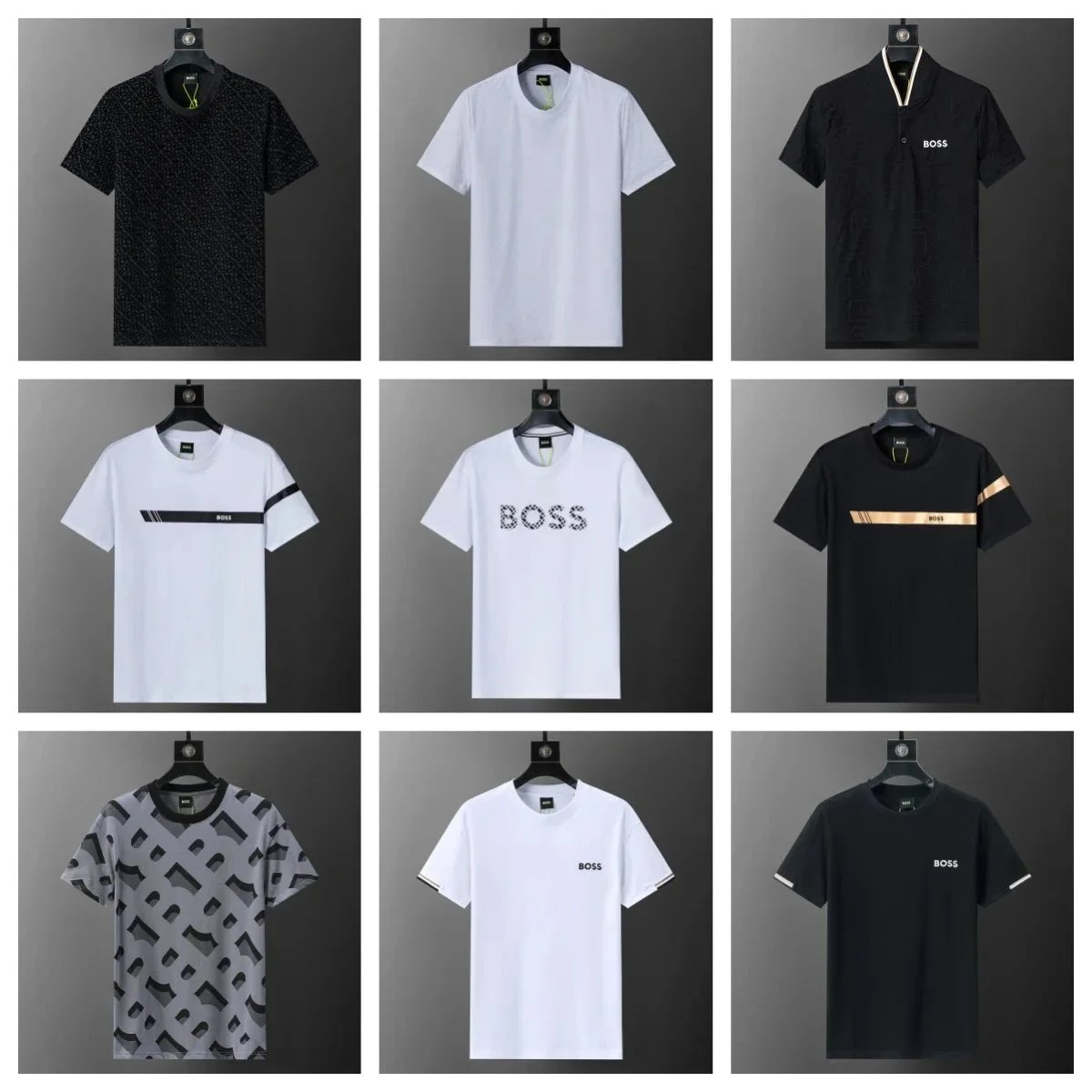 Hugo Boss Logo V-Neck Polo Black - 4