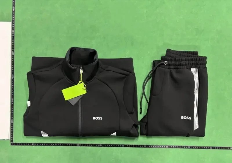Hugo Boss Logo V-Neck Polo Black - 3