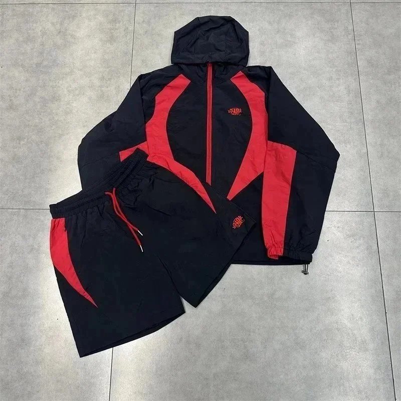 Corteiz Windbreaker Set White and Royal Blue Tracksuit - 4