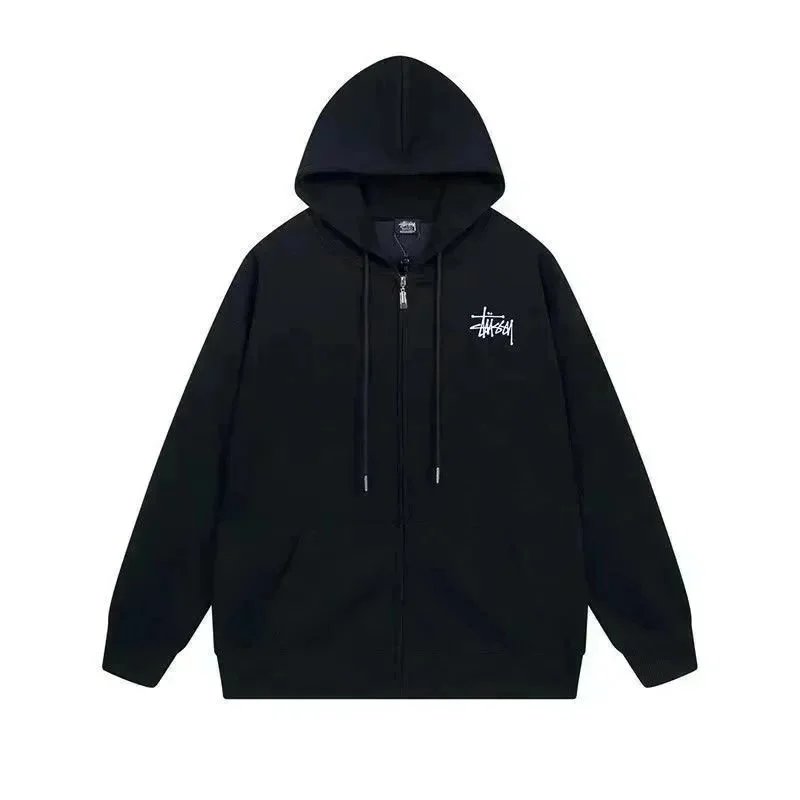 Stussy Classic Logo Hooded Sweatshirt White Beige Gray Heather Navy Black Streetwear