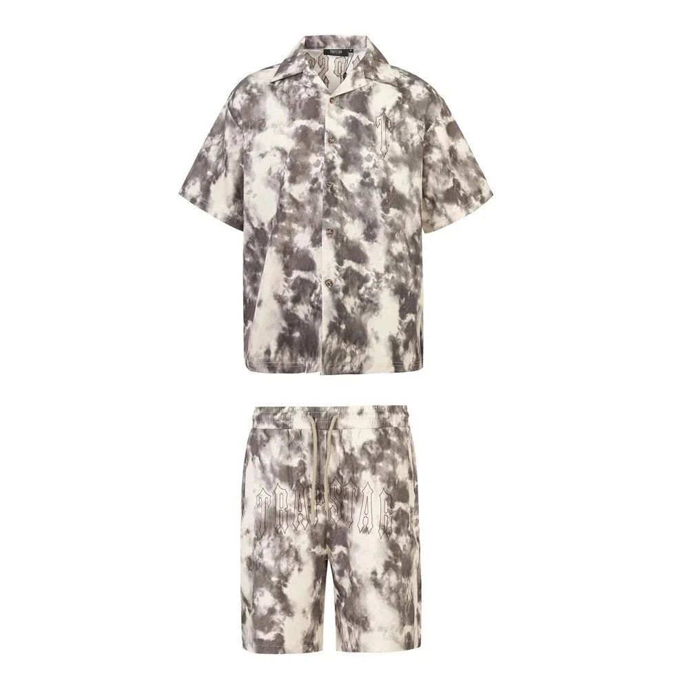 Trapstar Trapsstar Tie-Dye Co-ord Set in Cloud Grey Grey