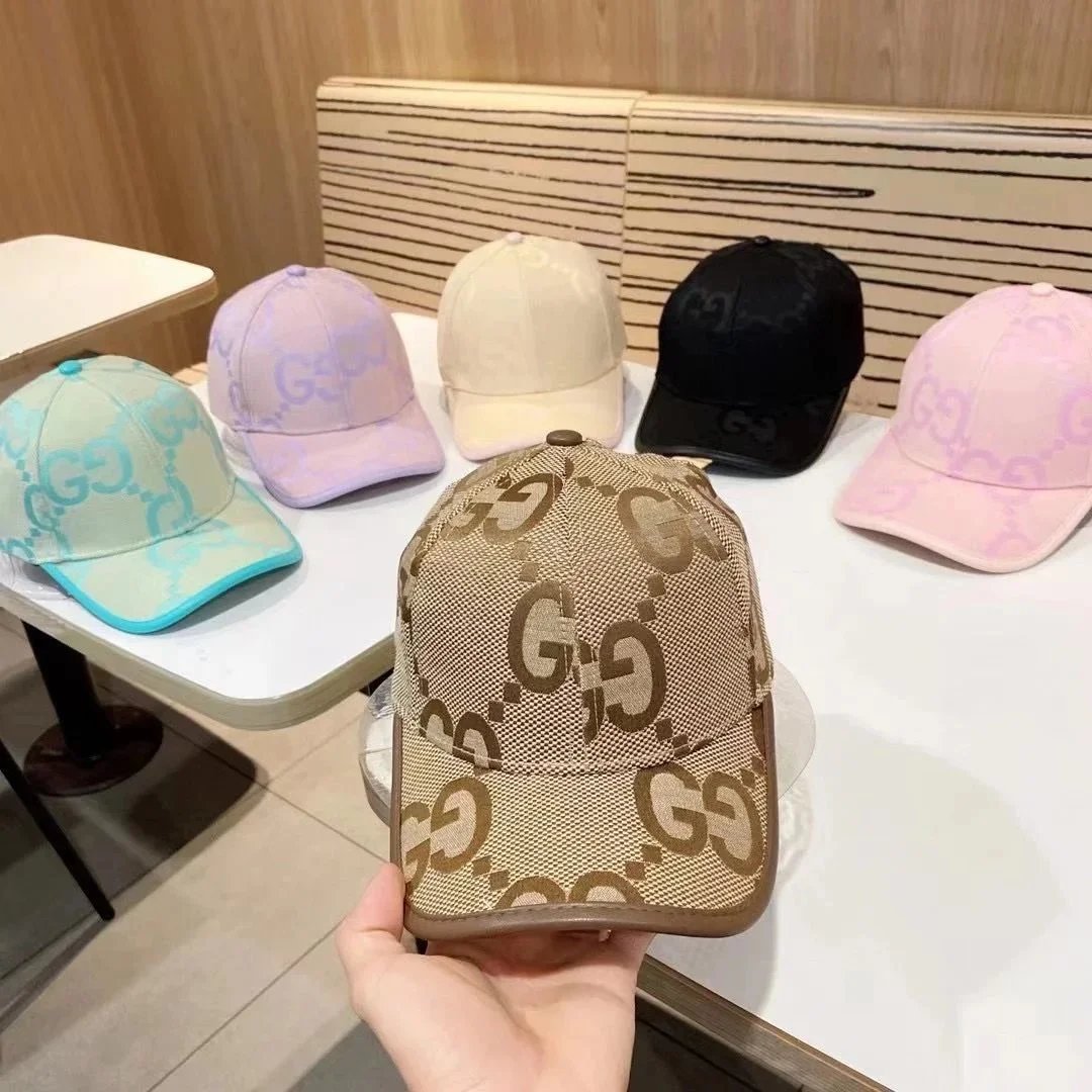Gucci Hats GG Monogram Bucket Hat and Baseball Cap — 20