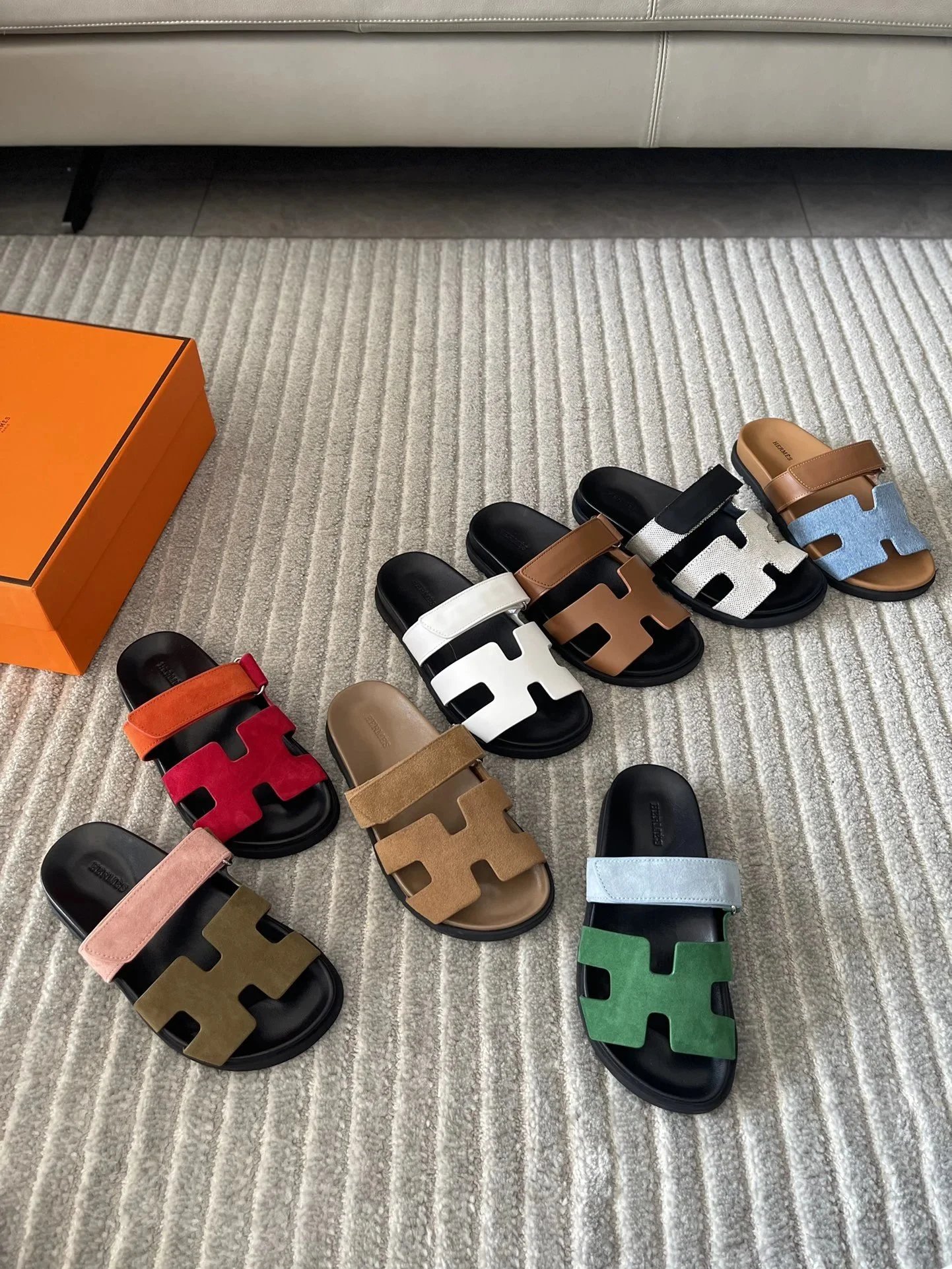 Hermes Oran Slide Slippers [37