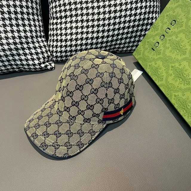 Gucci Hats GG Monogram Bucket Hat and Baseball Cap product detail image 2