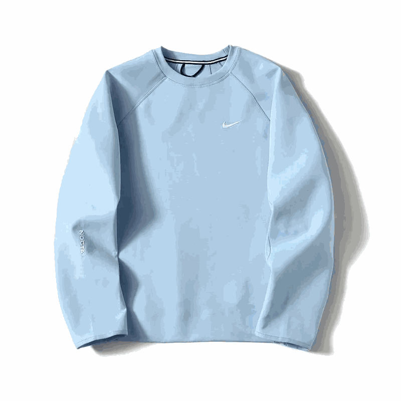 Nike Therma Long Sleeve Black Green Light Blue Sport Sweatshirt