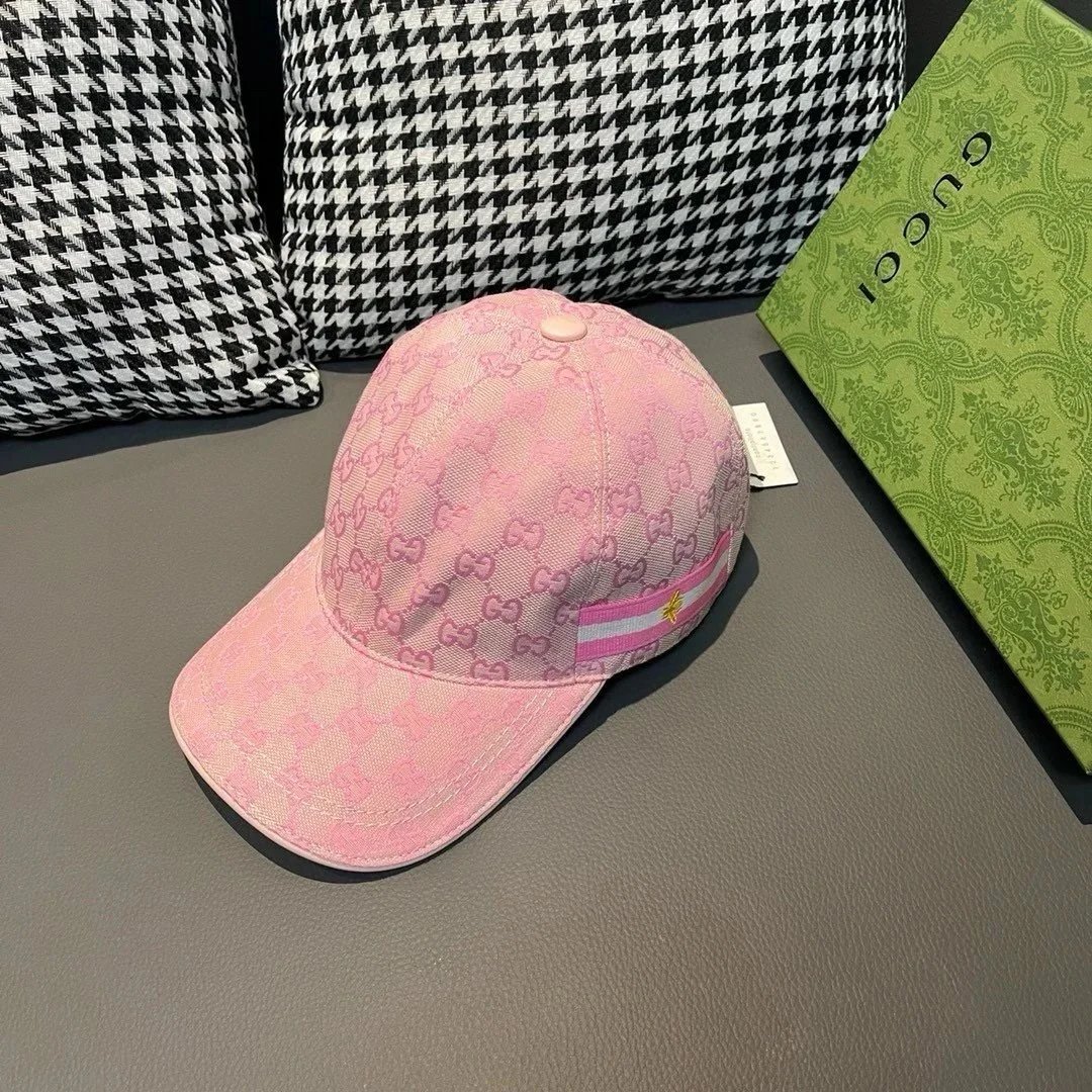 Gucci Hats GG Monogram Bucket Hat and Baseball Cap — 21