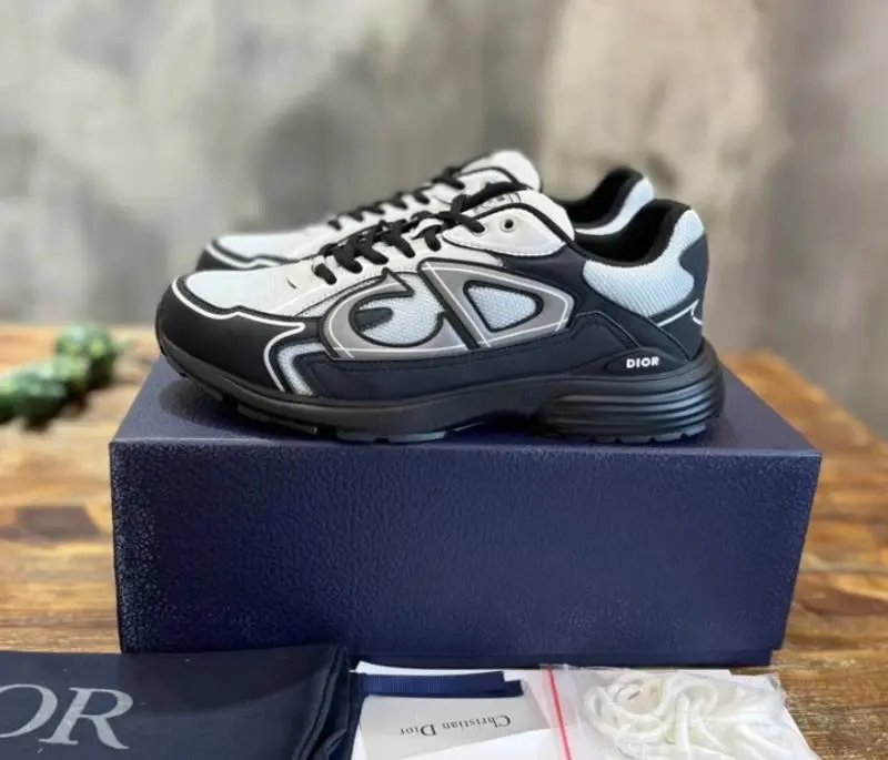 Dior B23 Gray Casual Sneakers