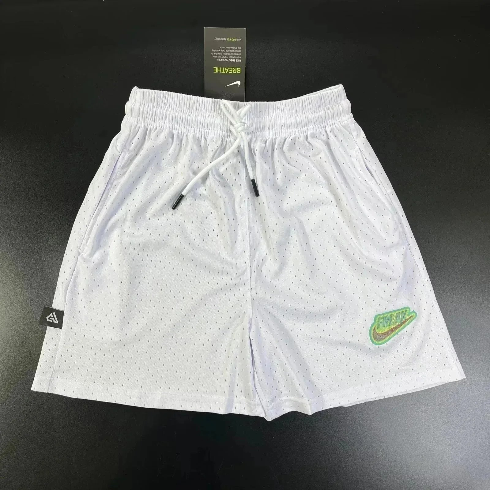 Nike Sport Shorts White Black Gray Casual Athletic