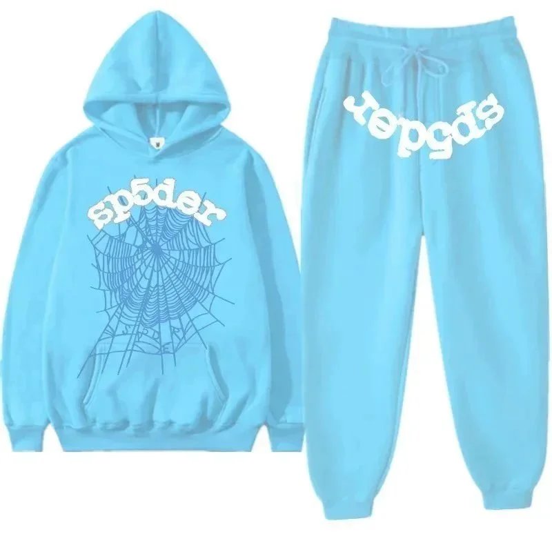 Spider 666 Collection Multicolor Graphic Hoodie and Jogger Set