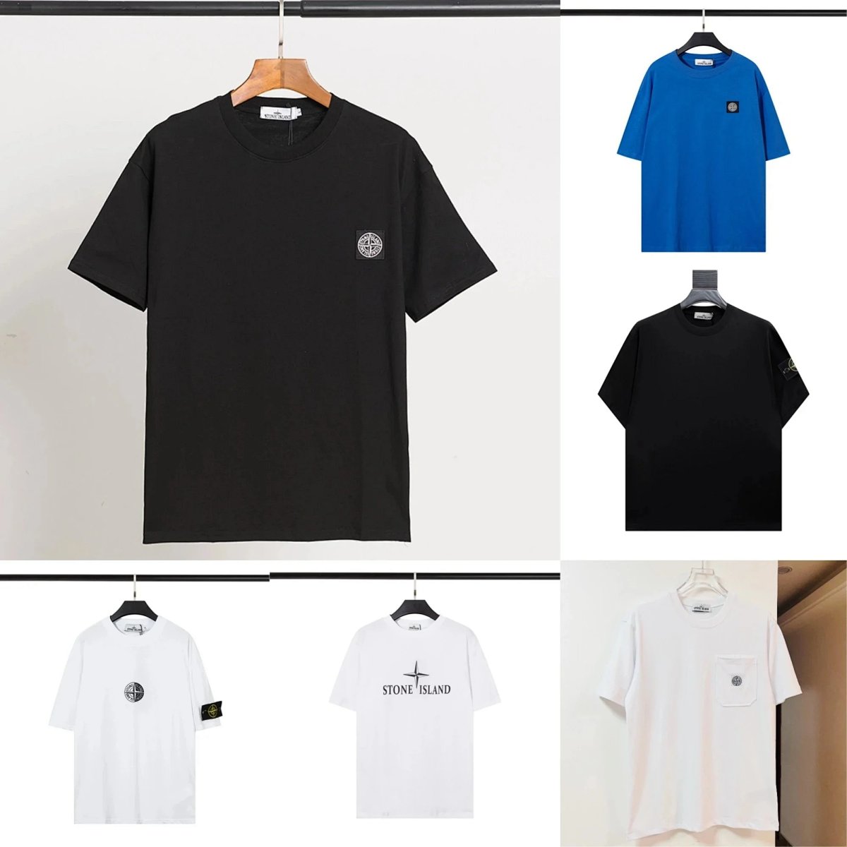 Stone Island Logo Patch T-Shirt Gray product detail 2 in Litbuy spreadsheet finds