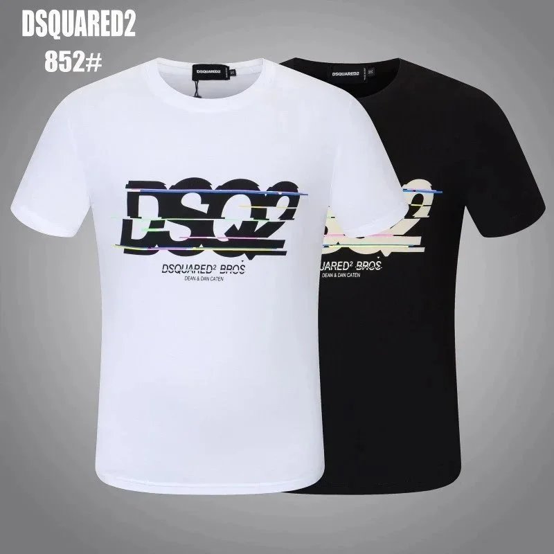 DSQUARED2 Icon White Black Graphic Print T-Shirt