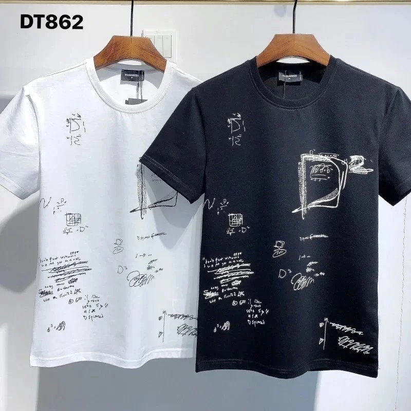 DSQUARED2 Dsquared2 Sketch Print T-Shirts - A11 White White