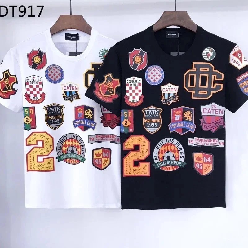 DSQUARED2 DSQUARED2 Football Club Patch T-Shirts - A22 Black Black
