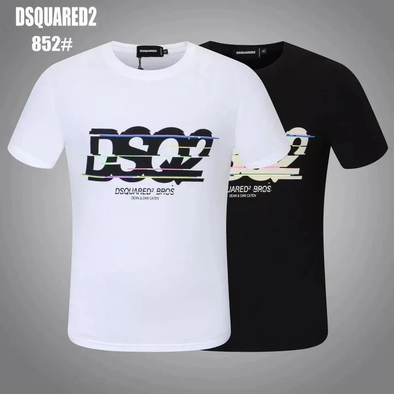 DSQUARED2 Icon White Black Graphic Print T-Shirt
