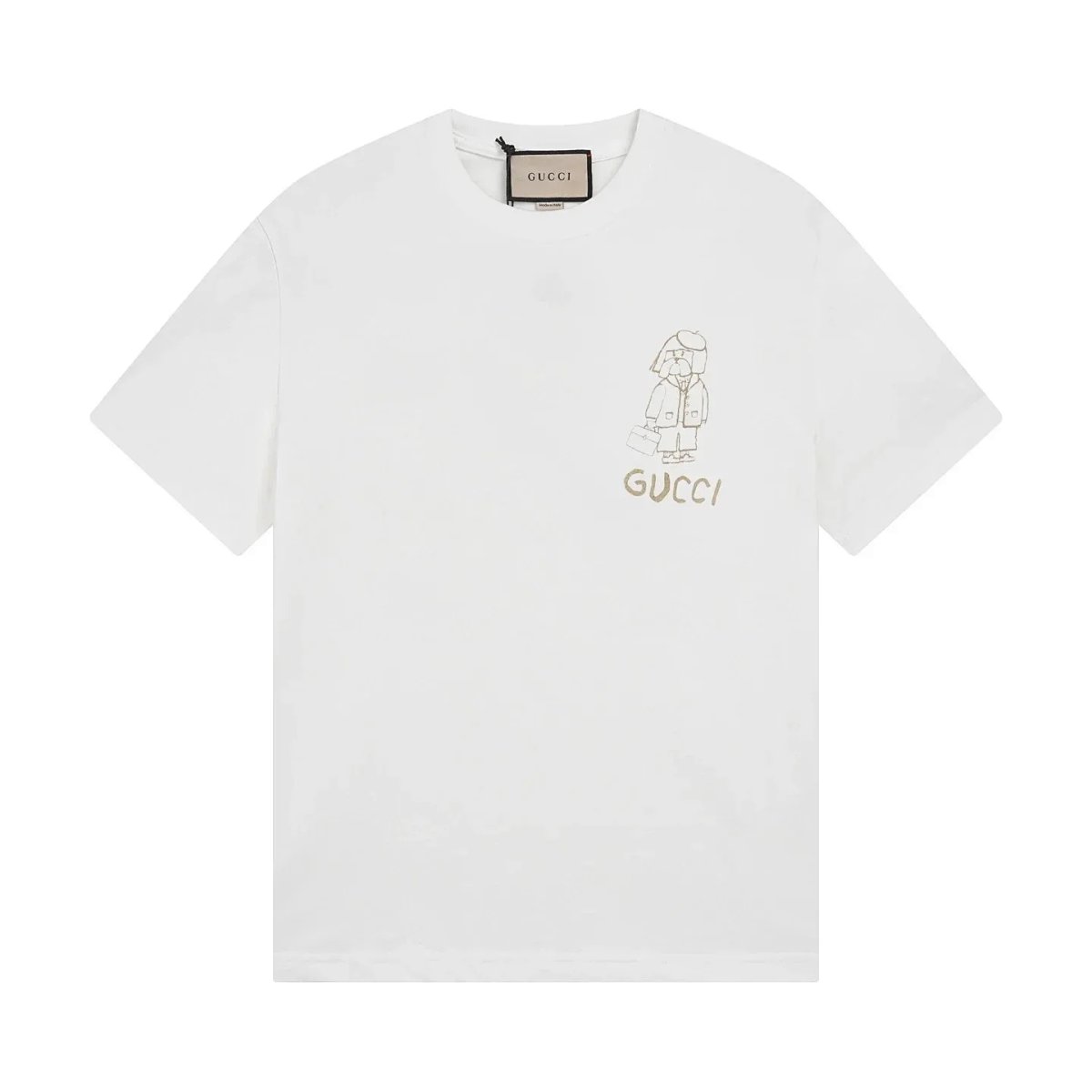 Gucci Peter Rabbit Print Beige T-Shirt product detail 2 in Litbuy spreadsheet finds