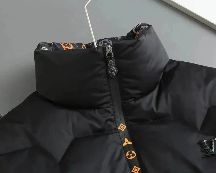 Winter Stand-Collar Printed 90% White Duck Down Jacket photo 8