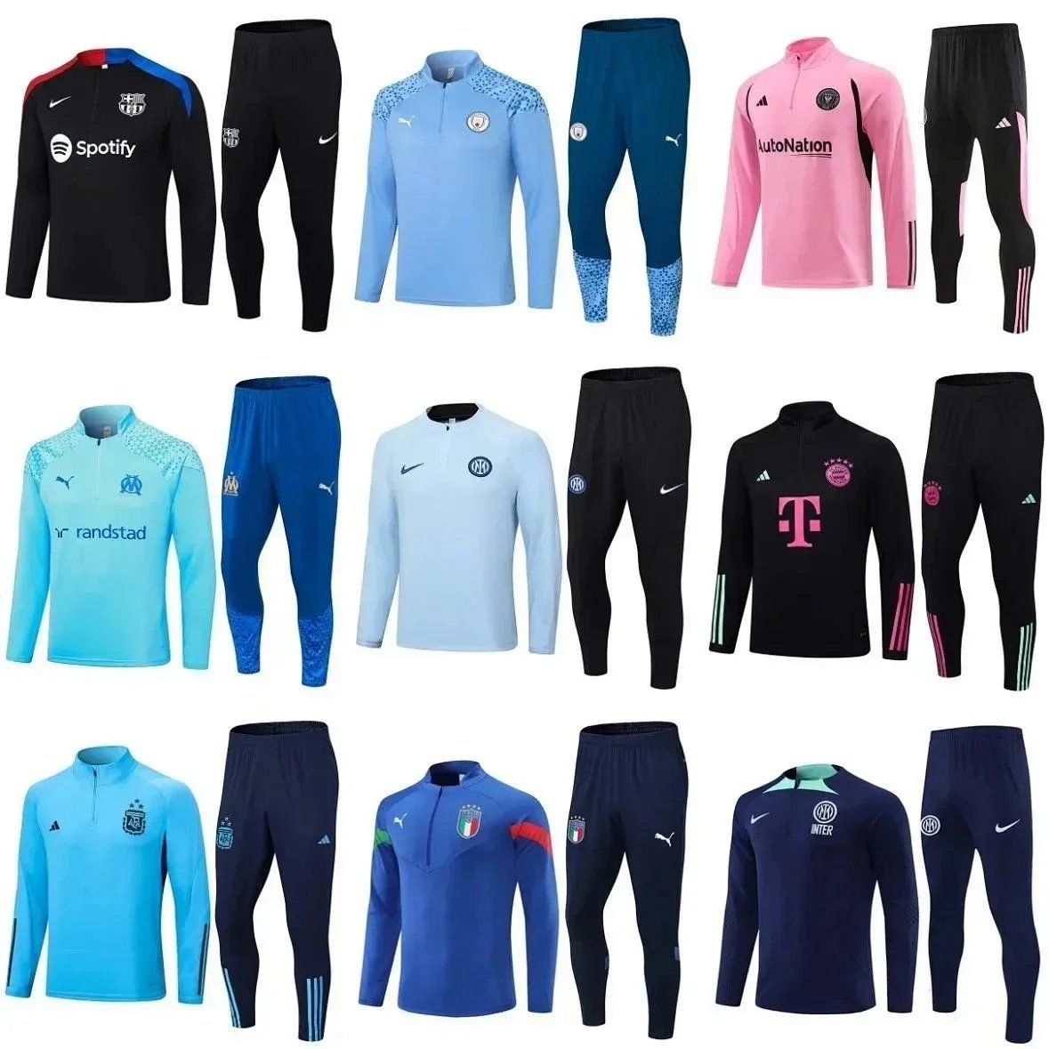 Design Real Madrid Training Tracksuit Light Blue Yellow Navy Tracksuit product detail 2 in Litbuy spreadsheet finds