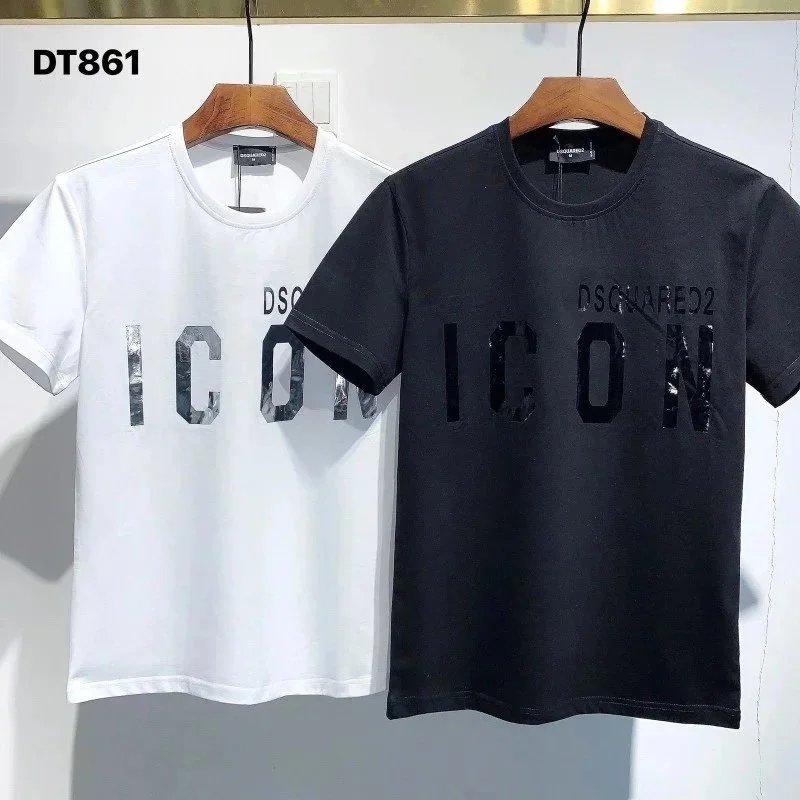 DSQUARED2 DSQUARED2 Icon T-Shirts - A13 White and Black White