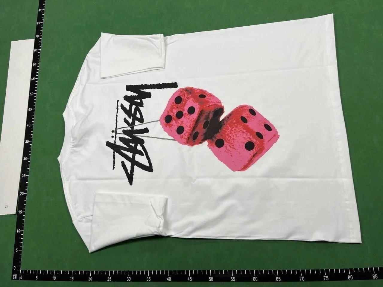 Stussy Stussy Dice Print White T-Shirt White