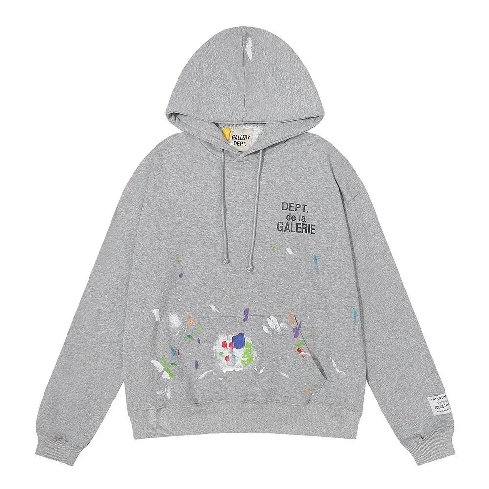 Gallery Dept. Gallery Dept. DEPT. de la GALERIE Grey Paint Splatter Hoodie Grey
