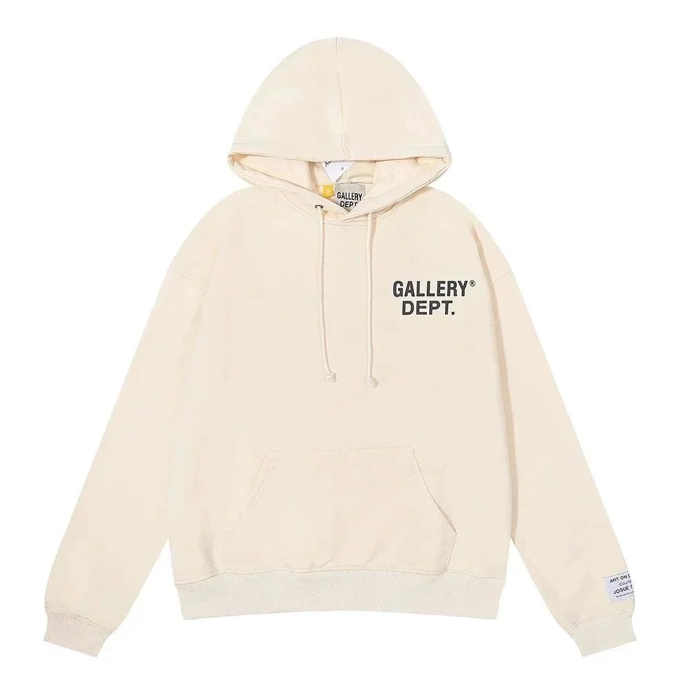 Gallery Dept. Gallery Dept. Cream Hoodie with Logo Print Beige