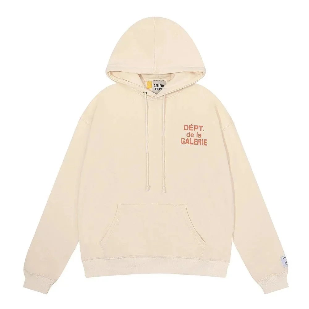 Gallery Dept. Hoodies & Sweatshirts Logo Graphic Pullover Hoodie — 6205 Apricot