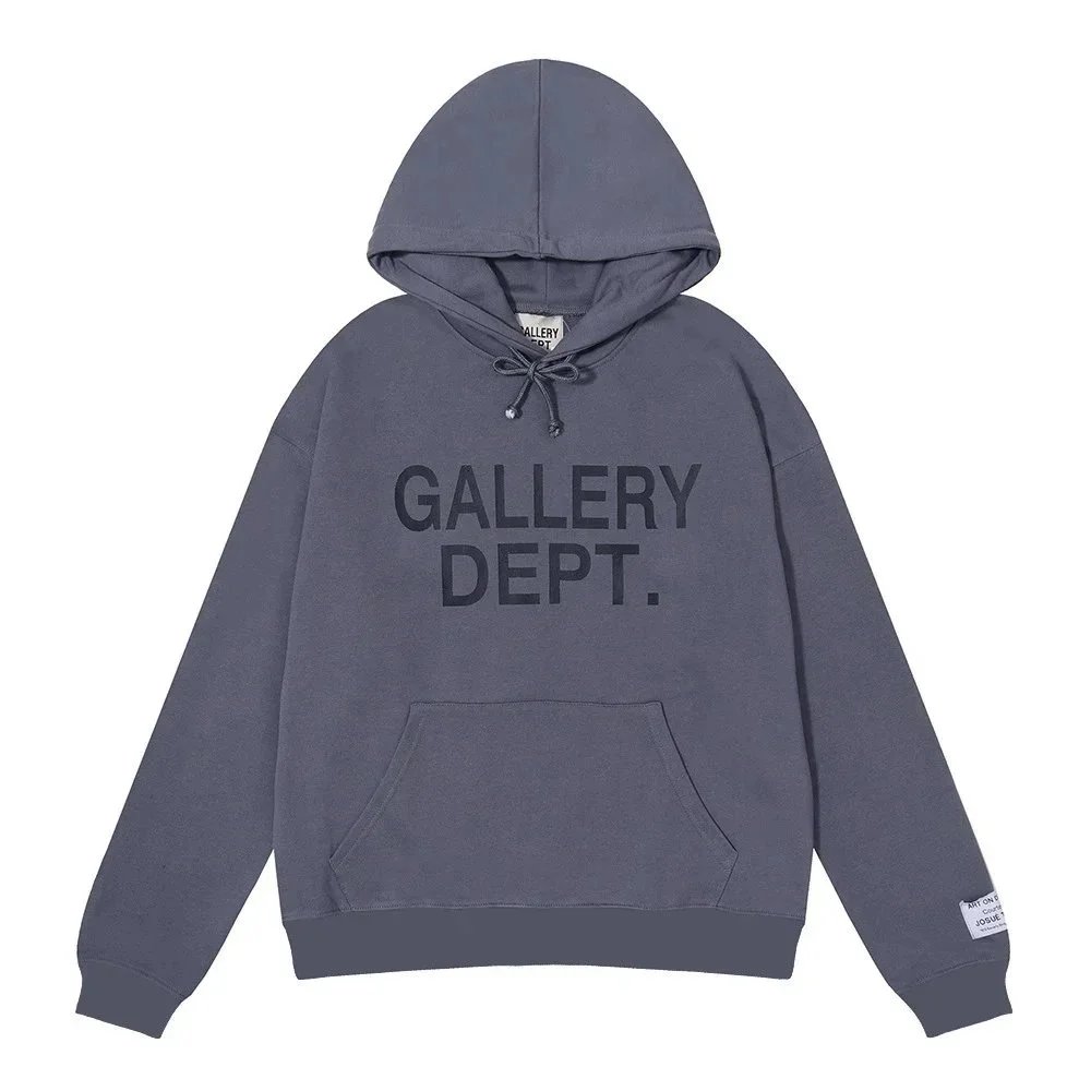 Gallery Dept. Hoodies & Sweatshirts Logo Graphic Pullover Hoodie — 6202 Iron Grey