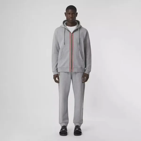 Burberry Stripe-Trimmed Navy Sweatpants - 7