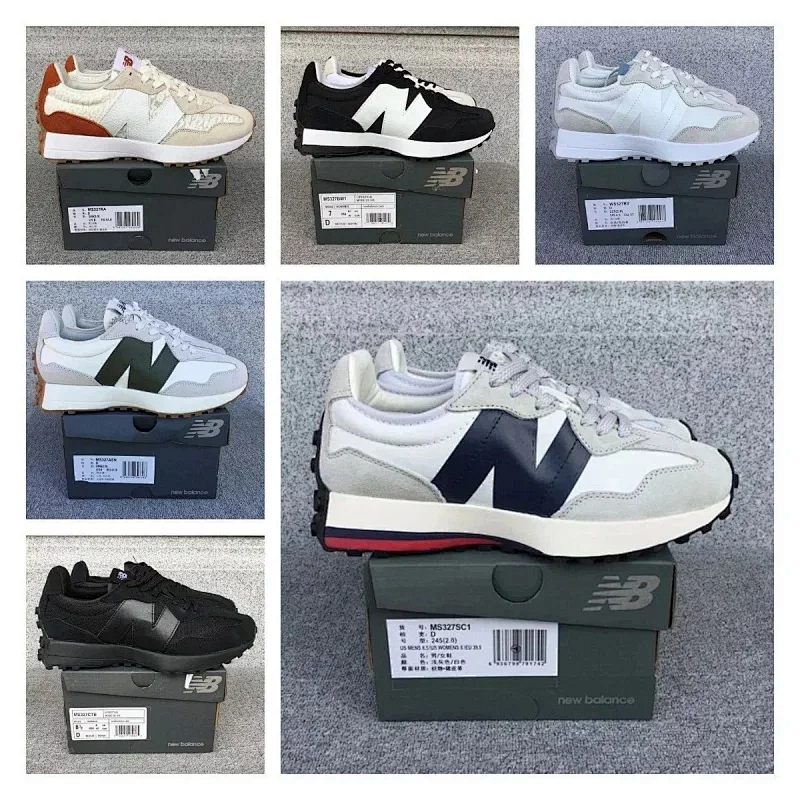New Balance 327 White and Gold Sneakers Chunky Sneakers product detail 2 in Litbuy spreadsheet finds