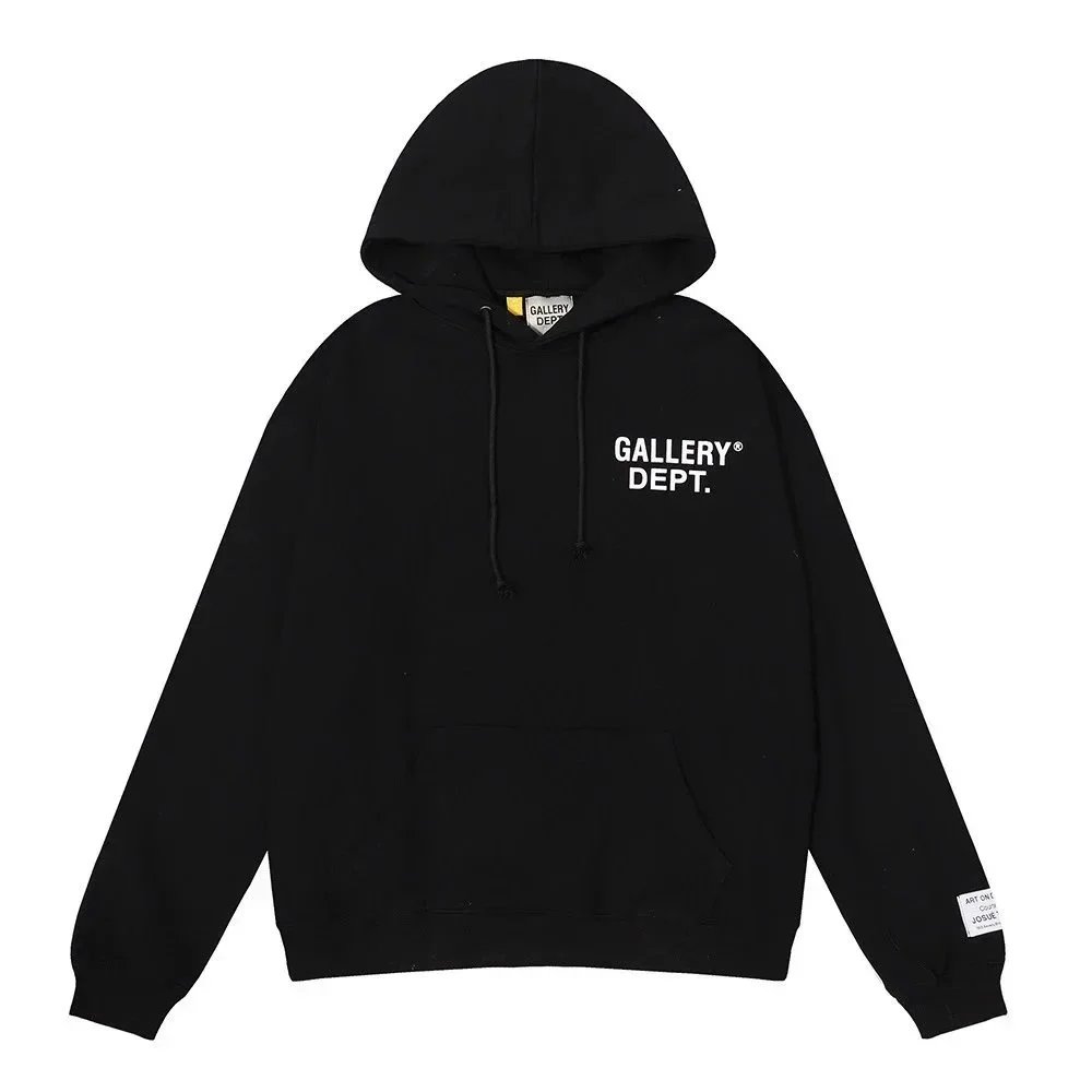 Gallery Dept. Gallery Dept. Black Hoodie with Logo Print Black