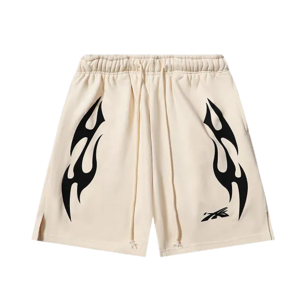 Puma Flame Graphic Shorts Beige Shorts - 1