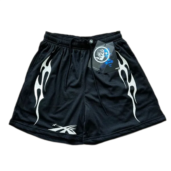 Reebok Flame Graphic Mesh Shorts Black - 1