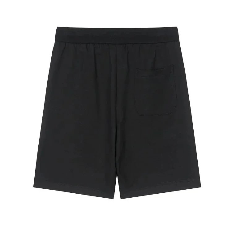 Amiri Records White Black Embroidered Logo Drawstring Shorts