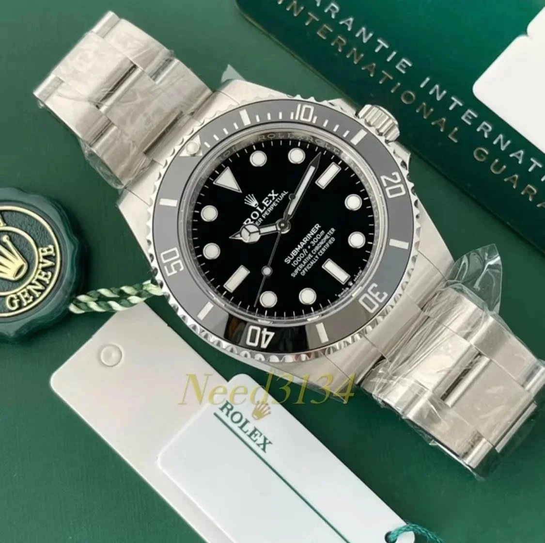 Rolex Submariner Black And Gold Two Tone Dive Watch