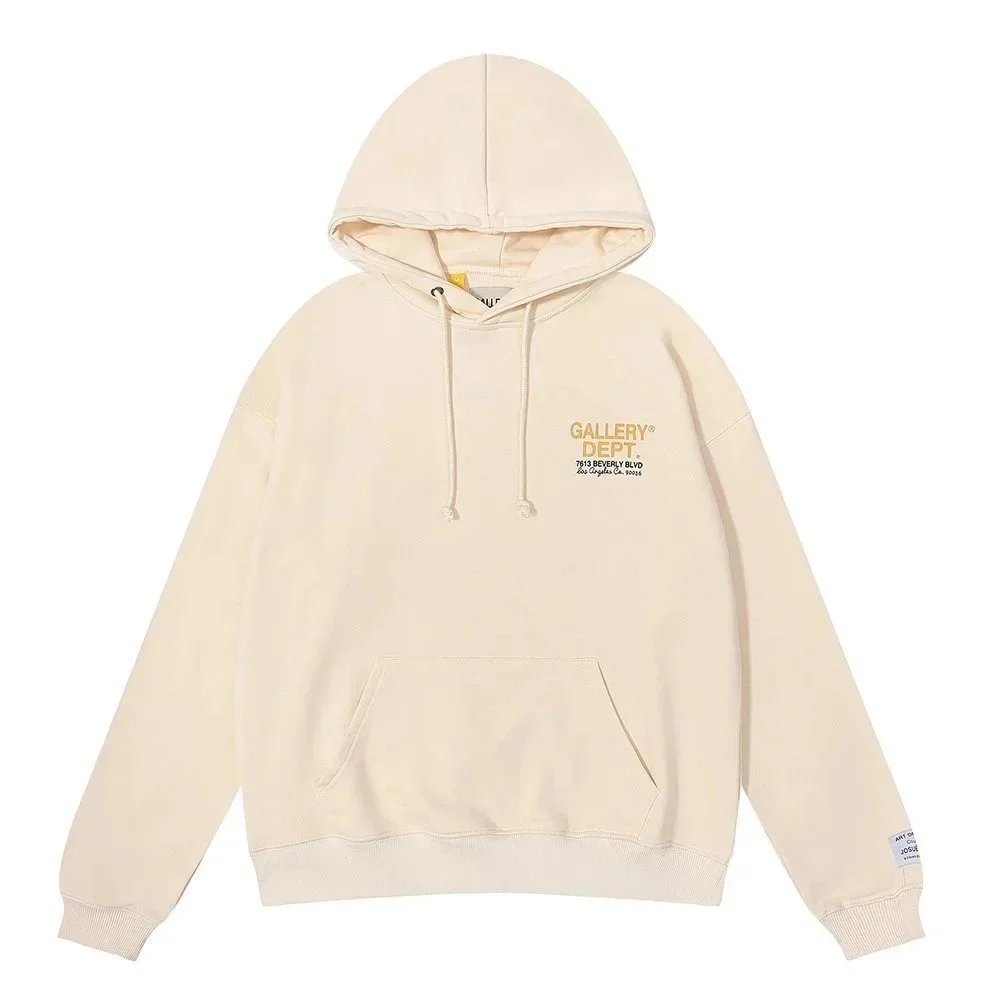 Gallery Dept. Hoodies & Sweatshirts Logo Graphic Pullover Hoodie — 6222 Apricot