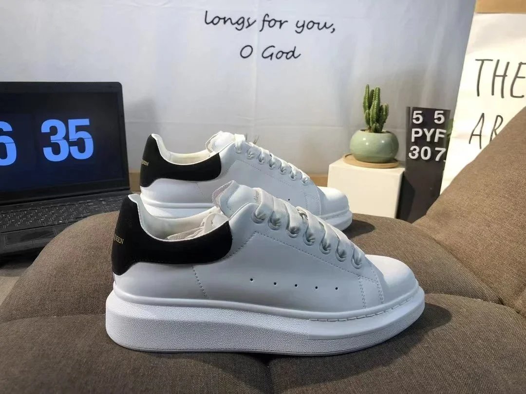 Alexander McQueen Oversized White Leather Sneakers