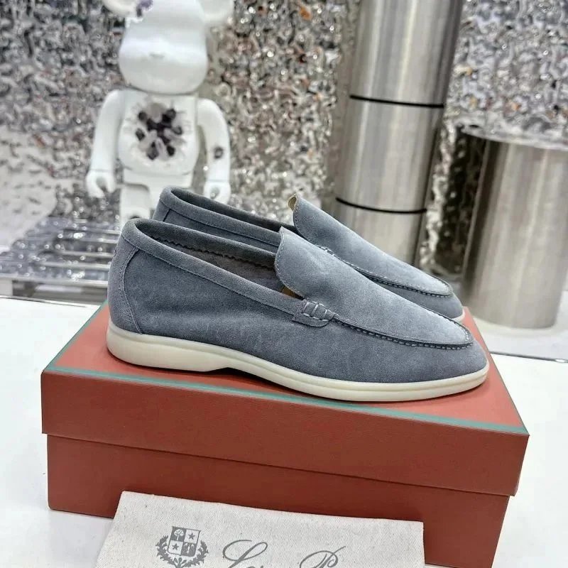 Loro Piana Leather Shoes ZW-1 suede slip-on loafers — 4