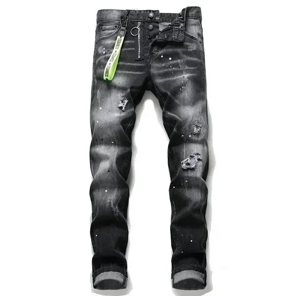 Dsquared2 Icon Distressed Patchwork Denim Jeans