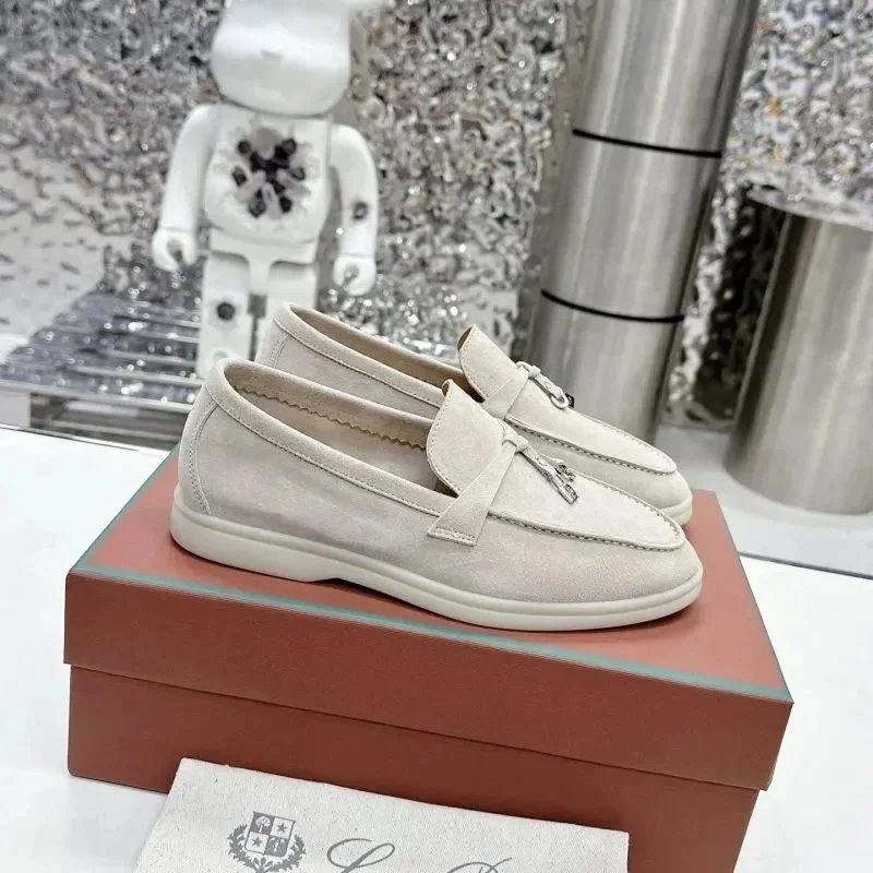 Loro Piana Leather Shoes ZW-1 suede slip-on loafers image 5