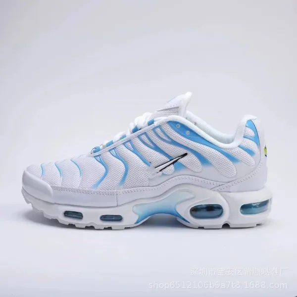 Nike Air Max Plus White Blue Sneakers - 1