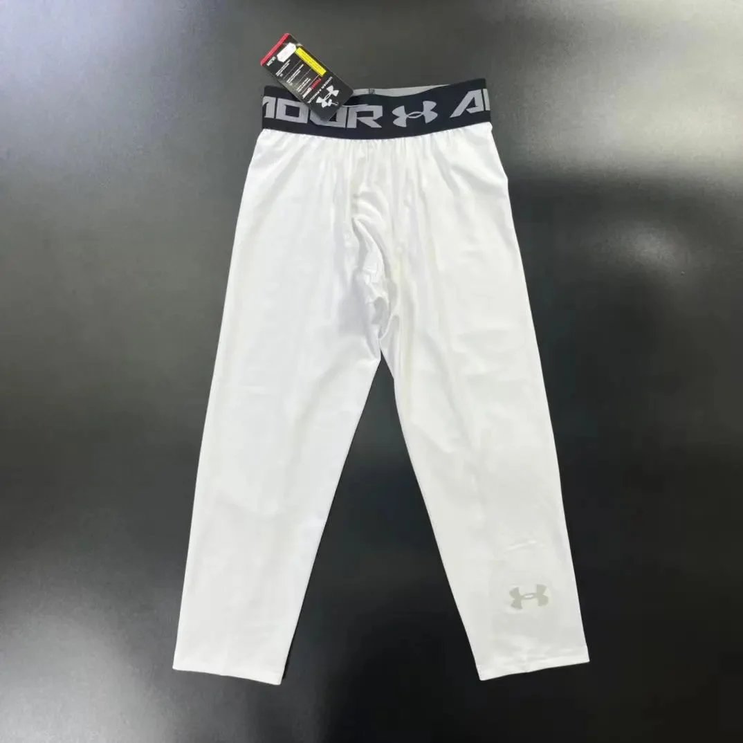 白色七分紧身裤